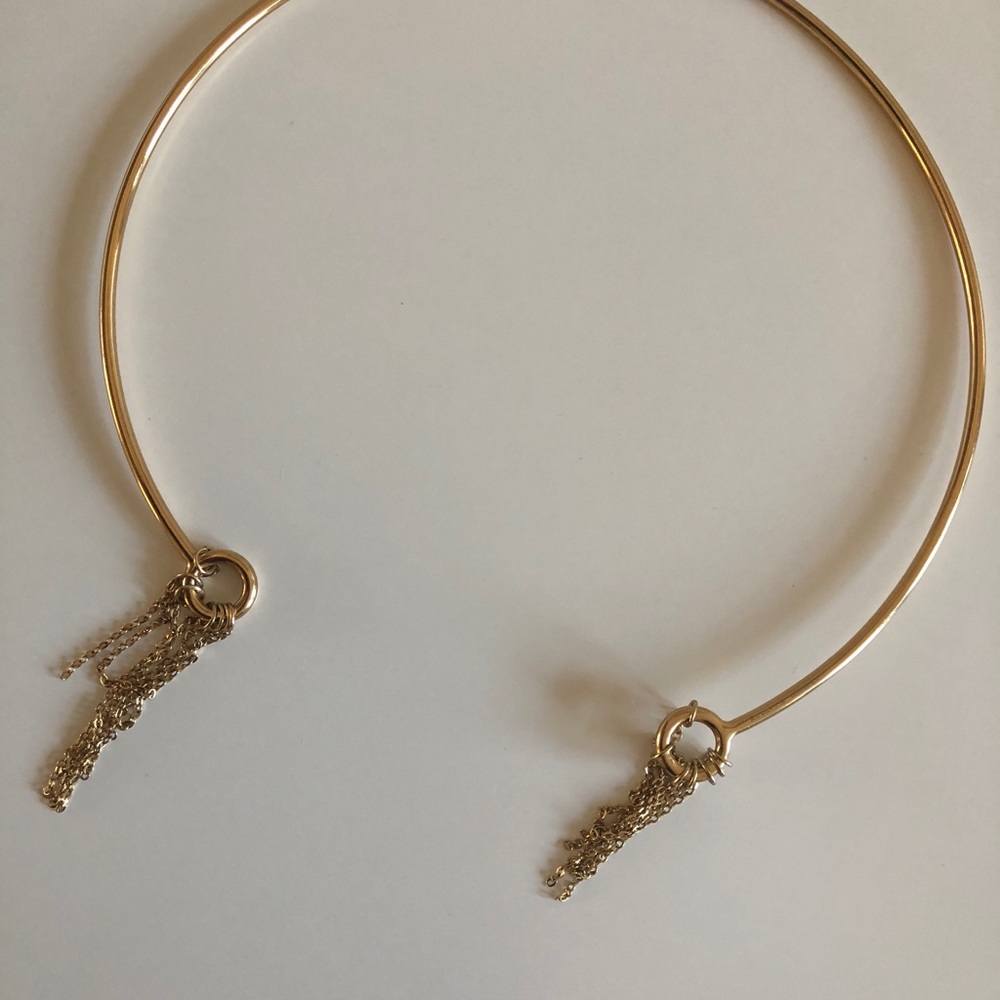 Rebecca mink off unique necklace